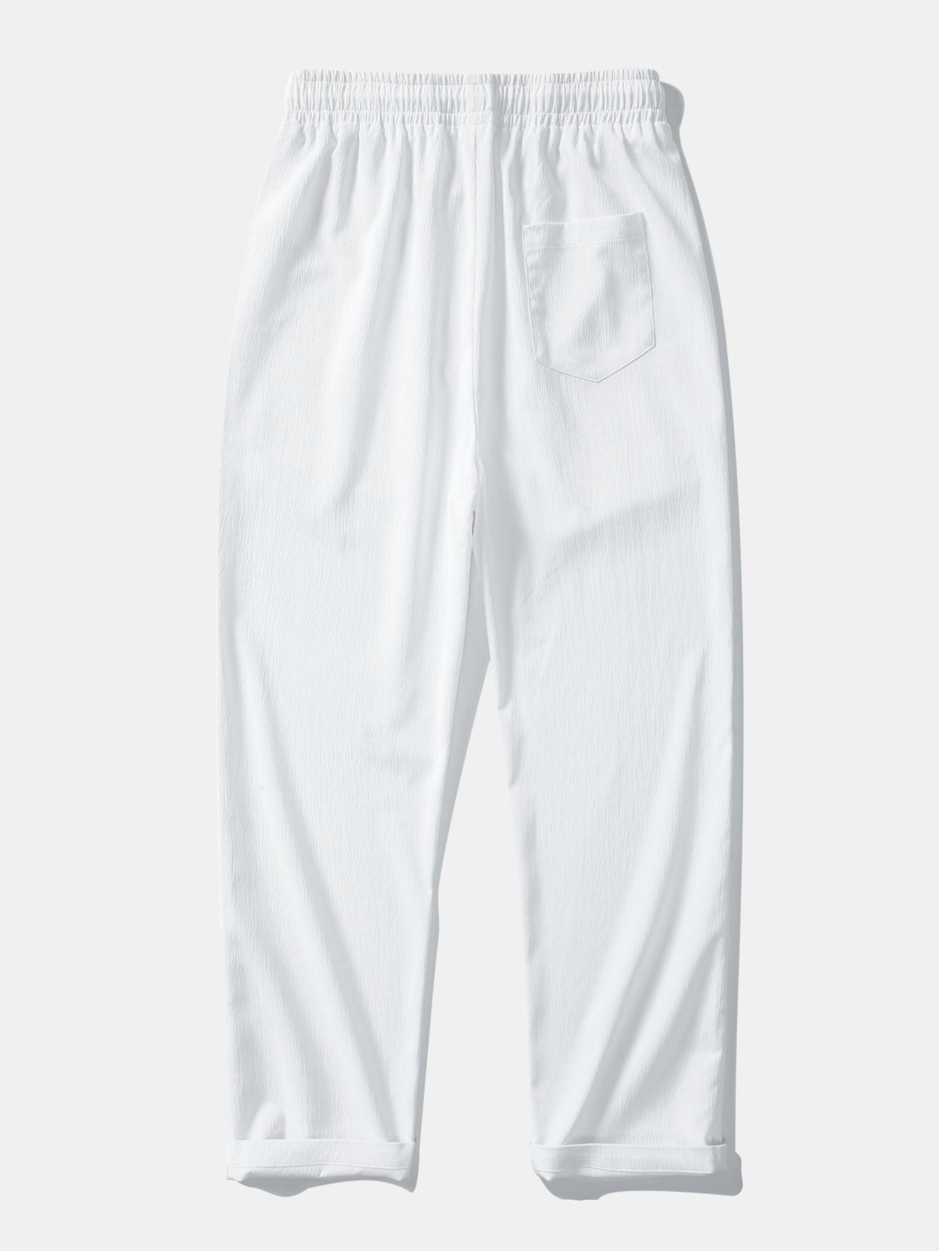 Texture Jacquard Cuban Shirt & Crinkle Textured Straight Leg Pants